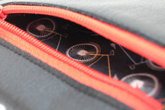 Portefeuille Noir plat avec porte-monnaie