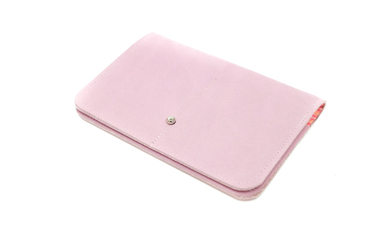 Wallet pink leather women