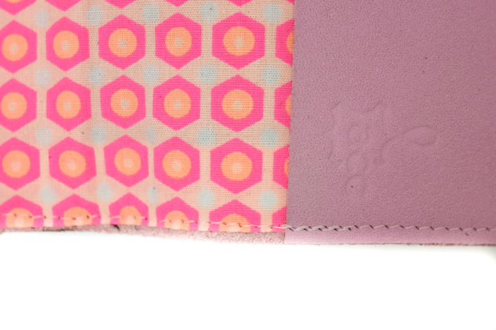Wallet pink leather women