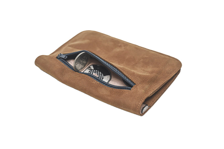 Brown leather wallet