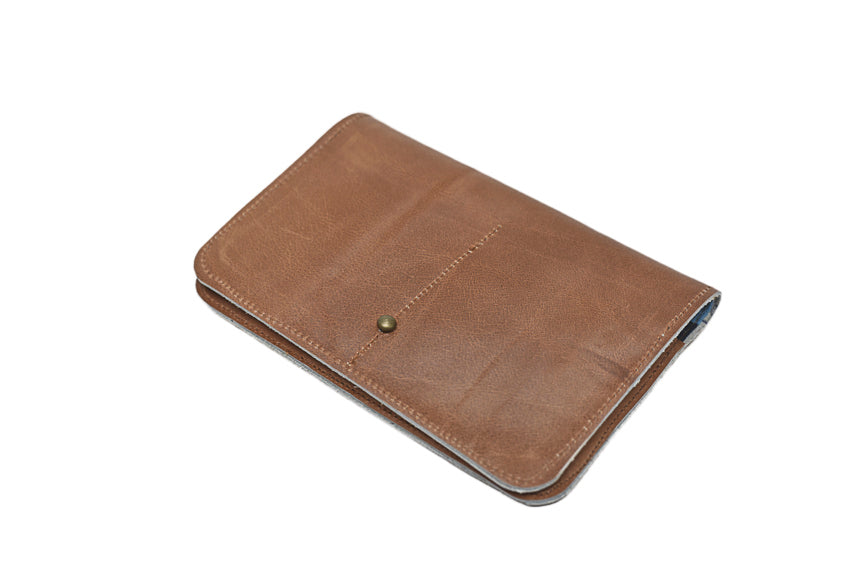 camel leather wallet