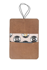 portefeuille marron vinyle