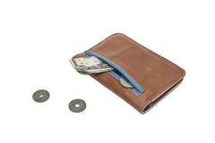camel leather wallet
