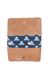 portefeuille cuir camel