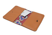 Leather wallet orange