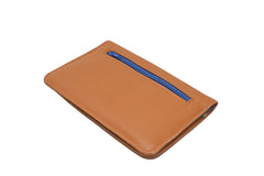 Leather wallet orange