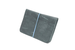 Portefeuille en cuir vert 