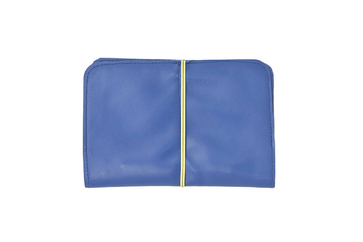 Blue leather wallet