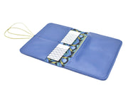 Blue leather wallet
