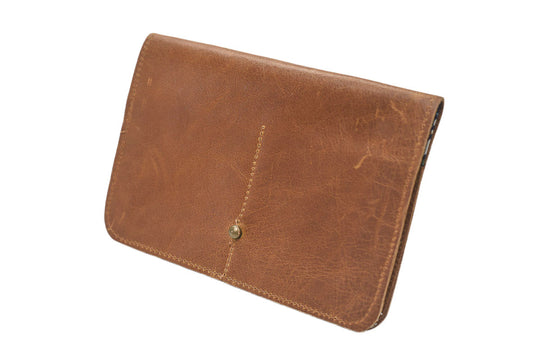 portefeuille cuir camel