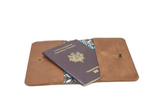 Brown leather wallet
