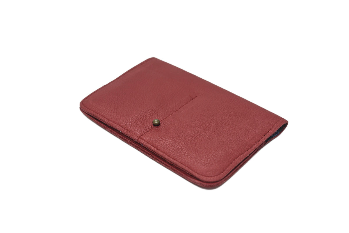Red leather wallet