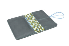 Portefeuille cuir vert 