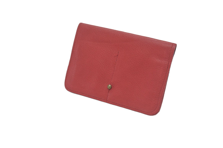 Red leather wallet