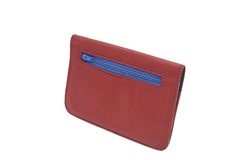 Red leather wallet
