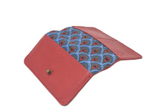 Red leather wallet
