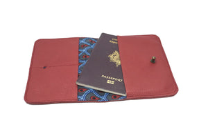 Red leather wallet