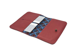 Red leather wallet