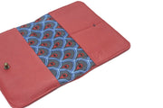 Red leather wallet