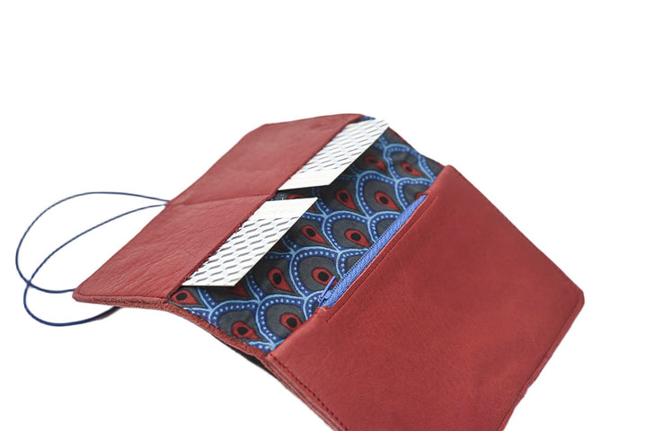 Red leather wallet 