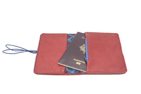 Red leather wallet 