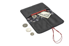 Black leather wallet