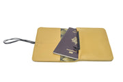 Yellow leather wallet