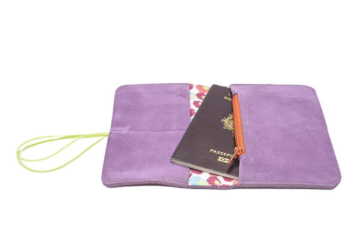 Portefeuille rose violet