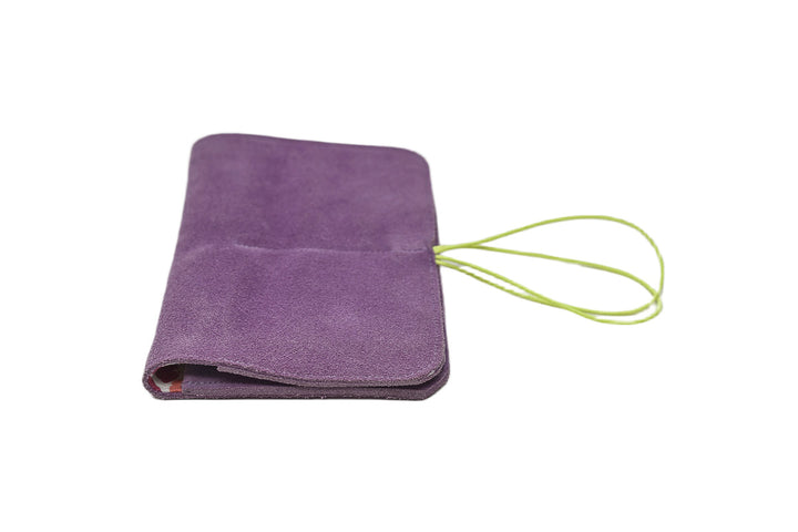 Pink suede wallet