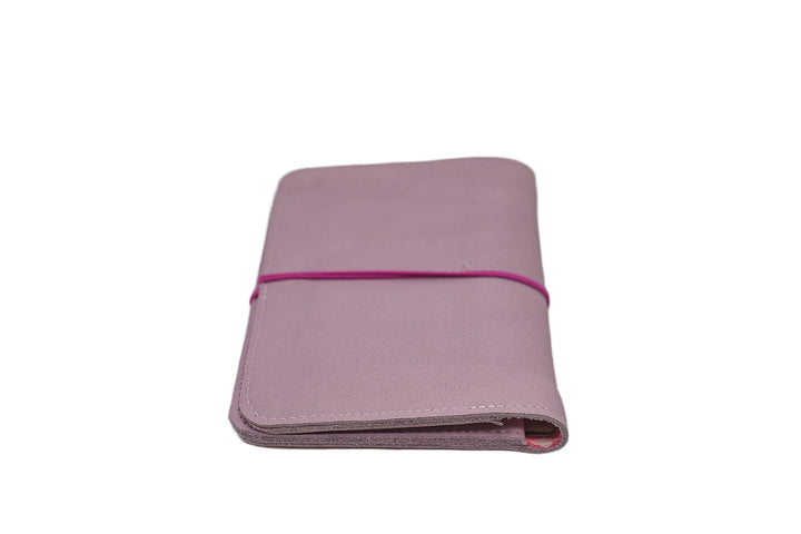 pink leather wallet