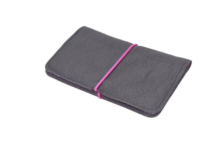 Purple leather wallet