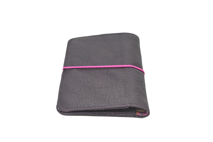 Purple leather wallet
