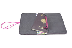 Purple leather wallet