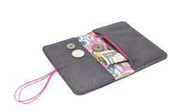 Purple leather wallet