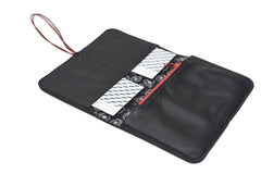 Black leather wallet