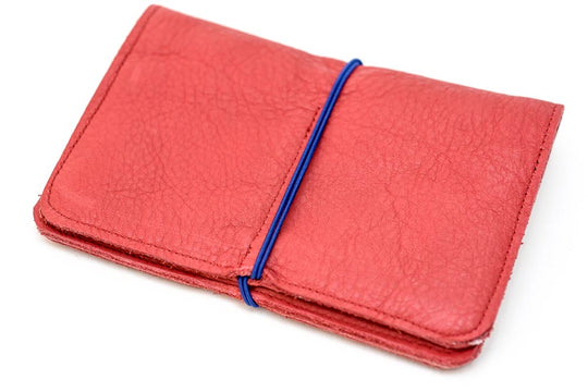 Wallet leather red