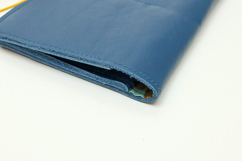 wallet soft leather blue original