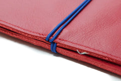 Portefeuille en Cuir rouge