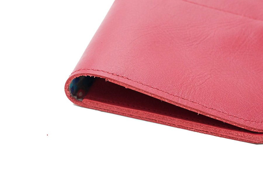 Wallet leather red