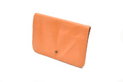 Leather wallet orange