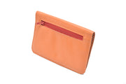 Leather wallet orange