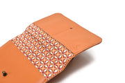 Leather wallet orange