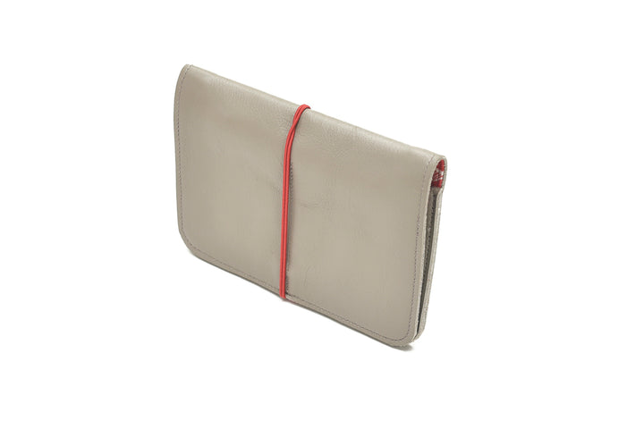 Beige leather wallet