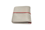 Beige leather wallet