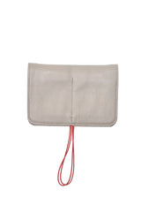 Beige leather wallet