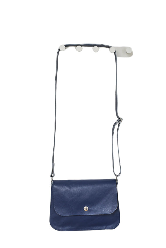 Sac à main cuir bleu