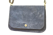 blue handbag