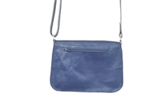 blue handbag