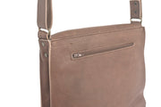 Brown leather handbag