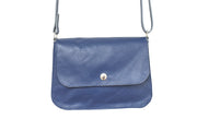 blue handbag